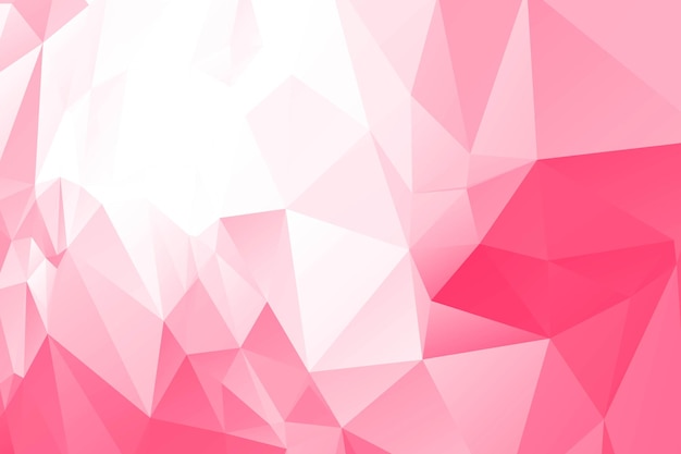 Fondo poligonal rosa brillante moderno
