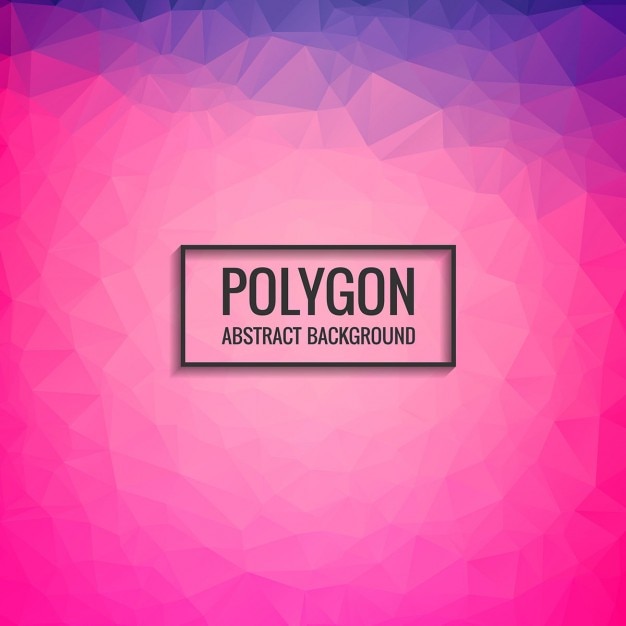 Fondo poligonal rosado