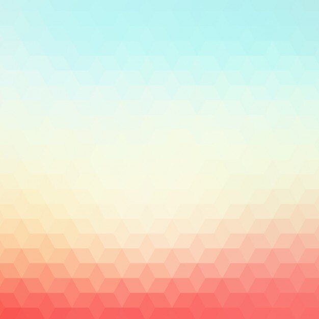 Fondo poligonal en todos rojos y azules