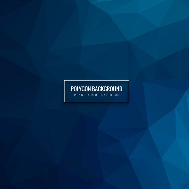 Fondo poligonal con tonos azules