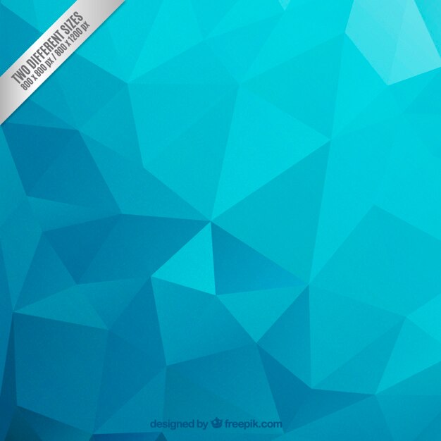 Fondo poligonal en tonos azules
