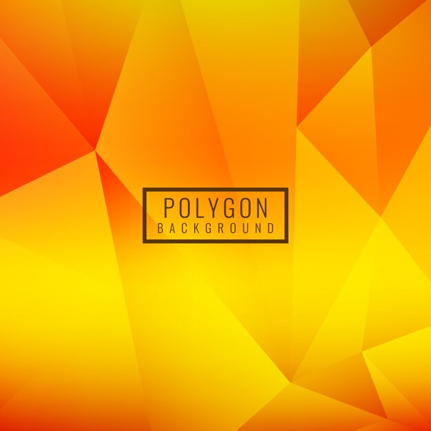 Fondo poligonal, tonos naranjas