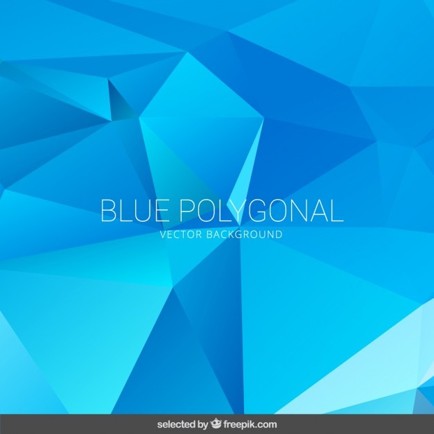 Fondo polígono azul