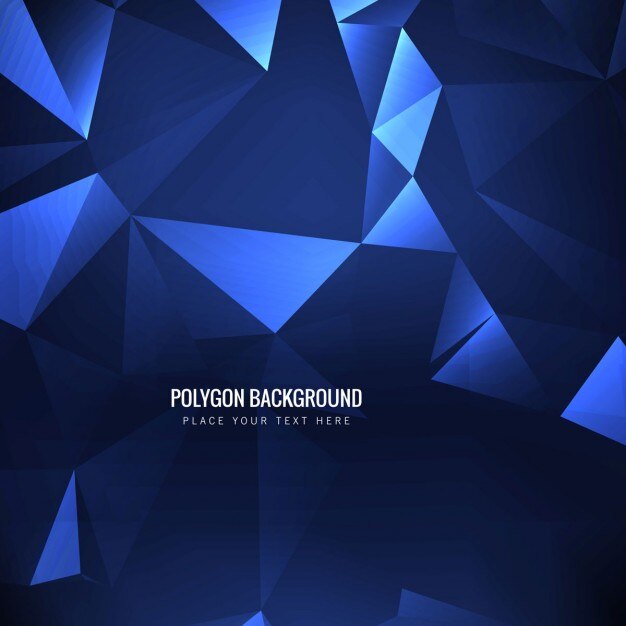 Fondo polígono azul