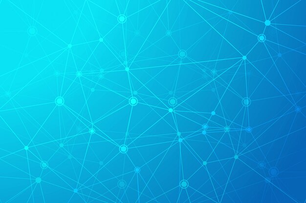 Fondo de polígono de tecnología digital