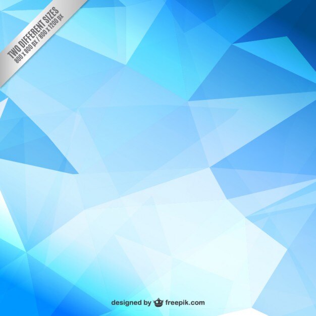Fondo de polígonos azules