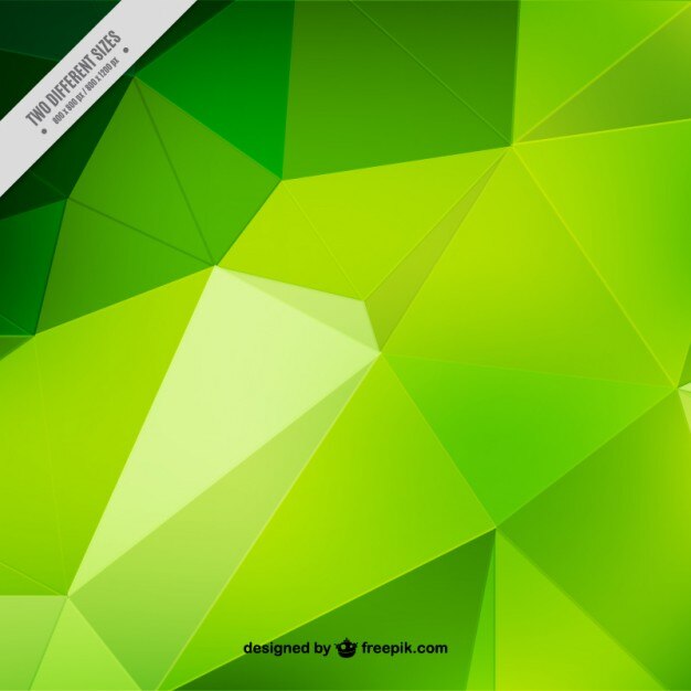 Fondo de polígonos verdes