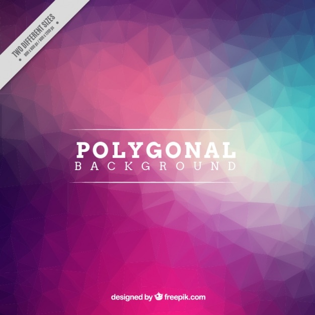 Vector gratuito fondo polygonal en estilo low poly