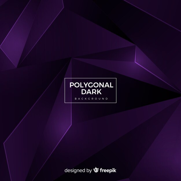 Fondo polygonal oscuro