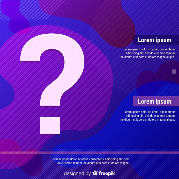 Vector gratuito fondo de preguntas