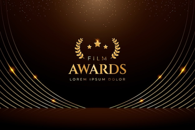 El fondo de los premios de cine de gradient oscars.