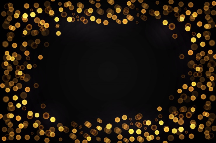 Vector gratuito fondo de presentación de luces doradas