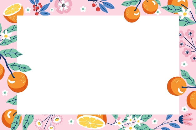 Vector gratuito fondo primavera floral plano