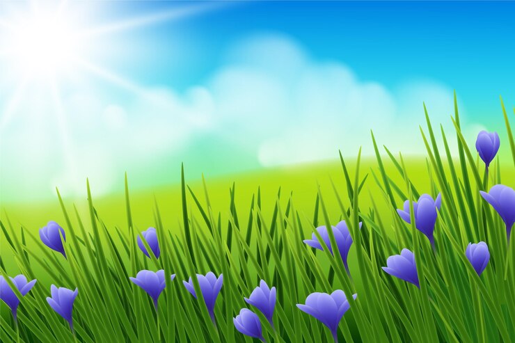 Vector gratuito fondo de primavera realista