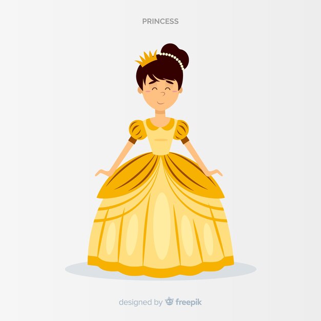 Fondo princesa plana