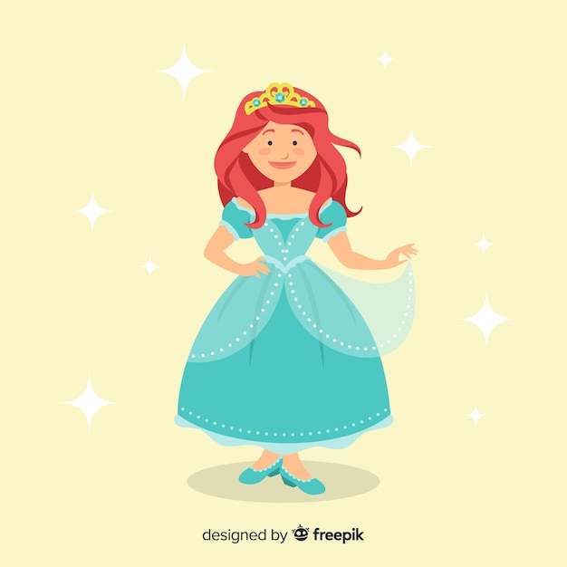 Fondo princesa plana