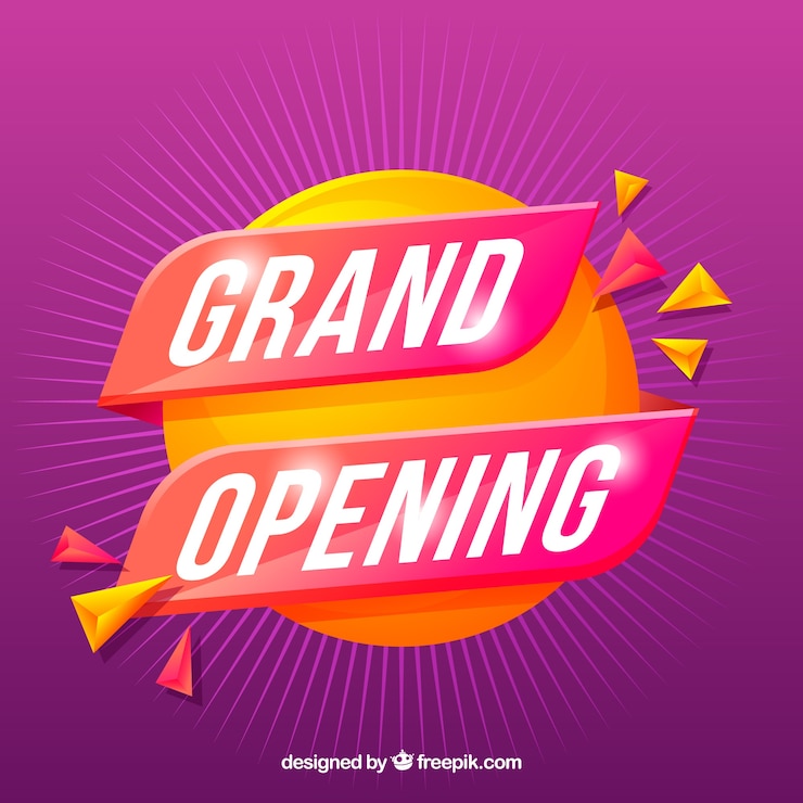 Vector gratuito fondo de próxima apertura en estilo 3d