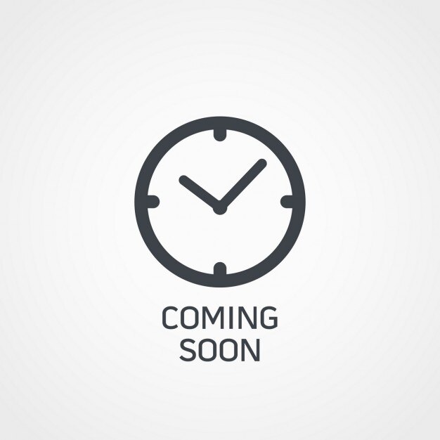 Fondo "proximamente" con un reloj