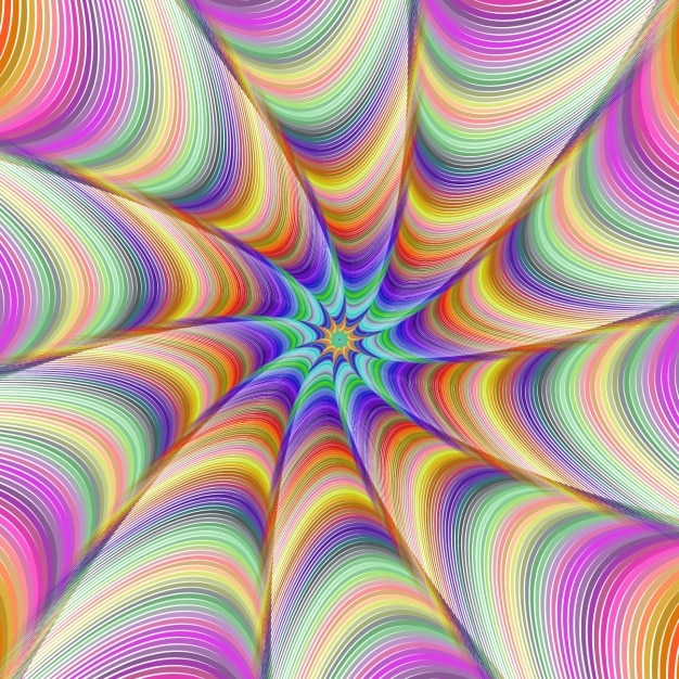 Fondo psicodélico con diferentes colores 
