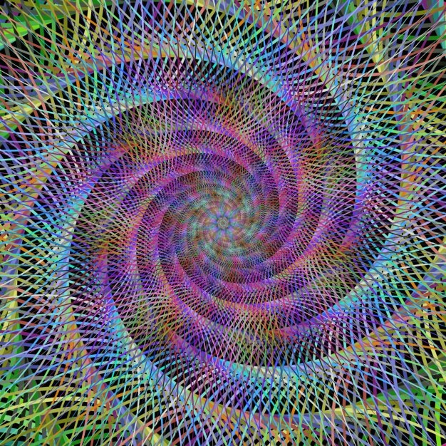 Fondo psicodélico en espiral