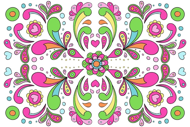 El fondo psicodélico y groovy