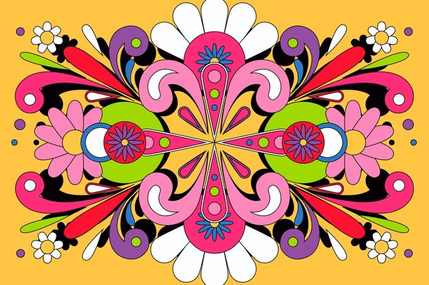 El fondo psicodélico y groovy