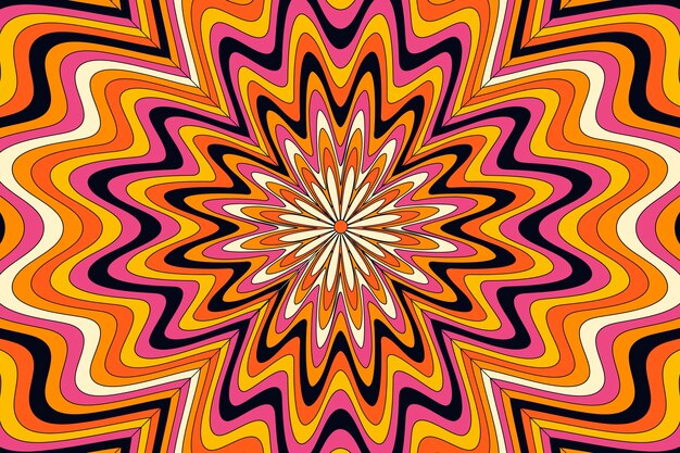 El fondo psicodélico y groovy