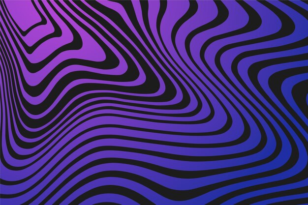 Fondo psicodélico de la ilusión óptica