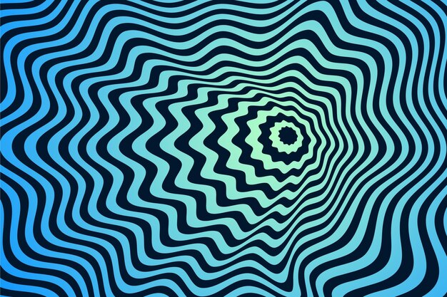 Fondo psicodélico de la ilusión óptica