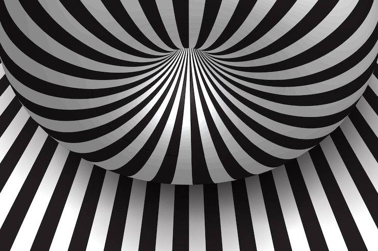 Vector gratuito fondo psicodélico de la ilusión óptica