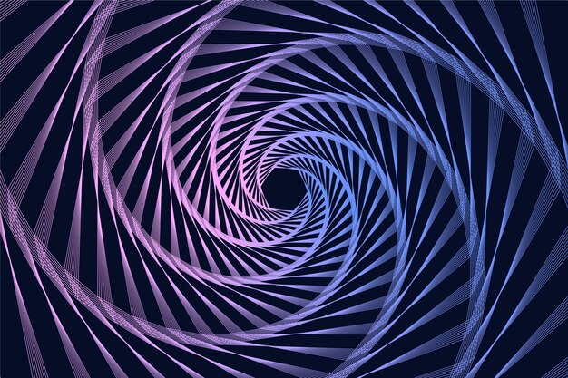 Fondo psicodélico de la ilusión óptica