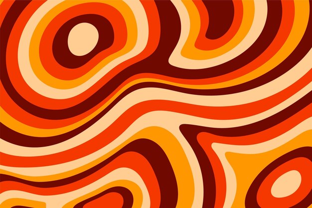 Fondo psicodélico maravilloso colorido dibujado a mano