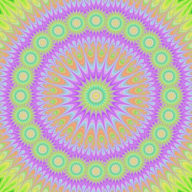 Fondo psicodélico verde y púrpura