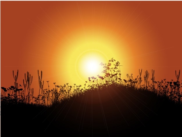 Fondo de puesta de sol