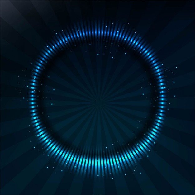 Vector gratuito fondo punteado con un círculo azul