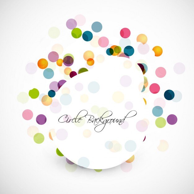 Fondo con puntos de colores