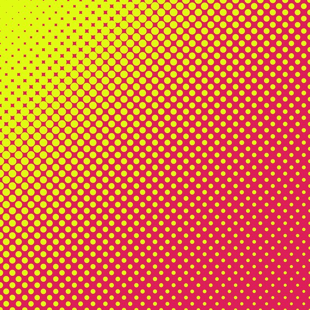 Fondo con puntos degradados amarillos y rosa