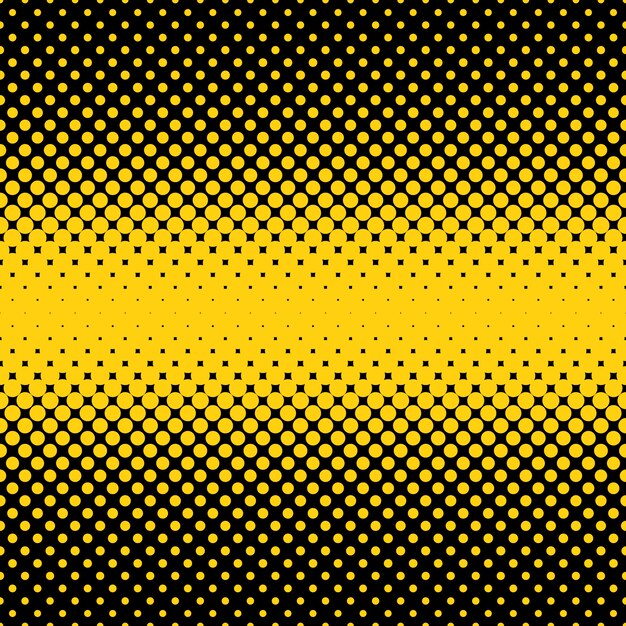 Fondo con puntos de semitono amarillo y negro