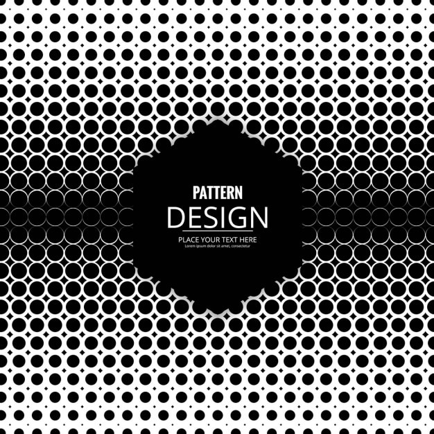 Vector gratuito fondo con puntos de semitono, blanco y negro