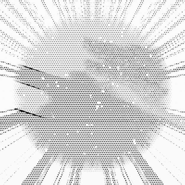 Fondo con puntos de semitono y una esfera