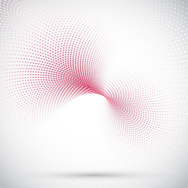 Fondo con puntos de semitono rojos