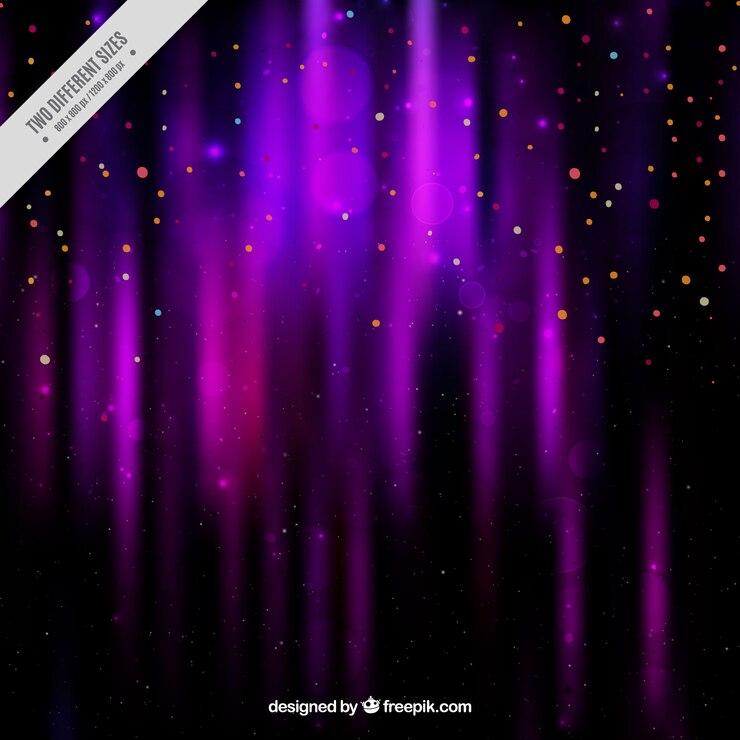 Vector gratuito fondo púrpura oscuro con confeti