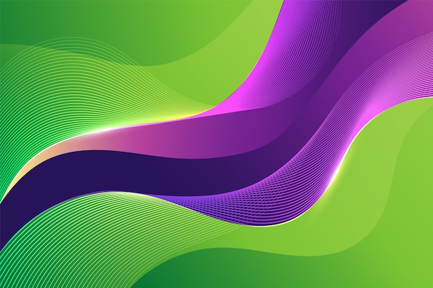 Fondo púrpura y verde con gradiente
