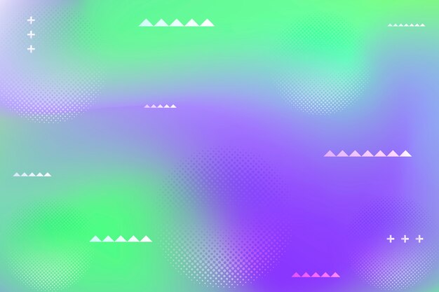 Fondo púrpura y verde con gradiente