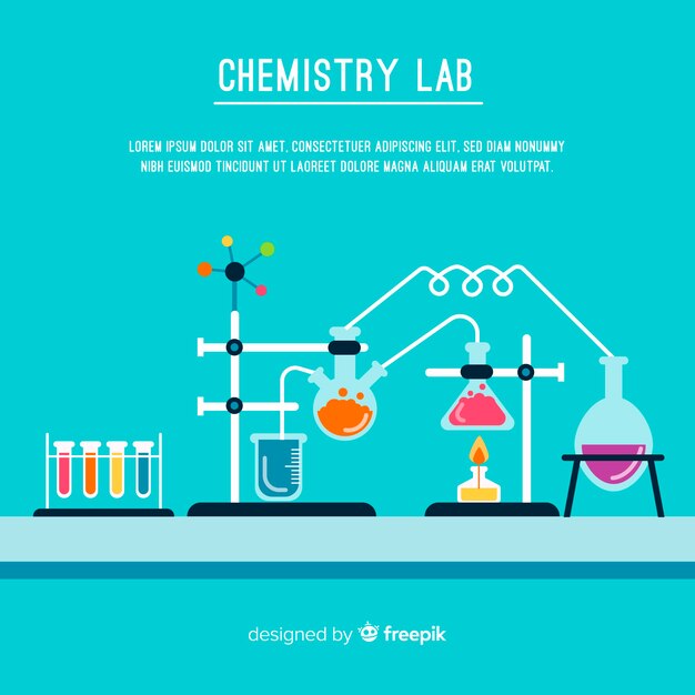 Fondo de química flat