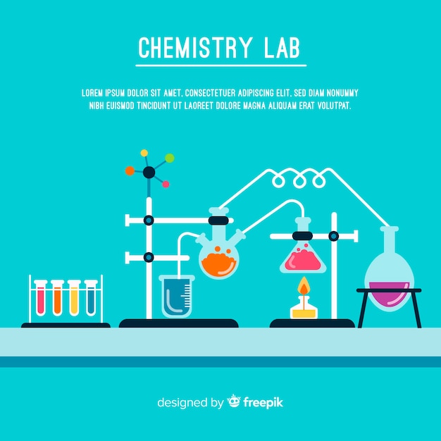 Fondo de química flat