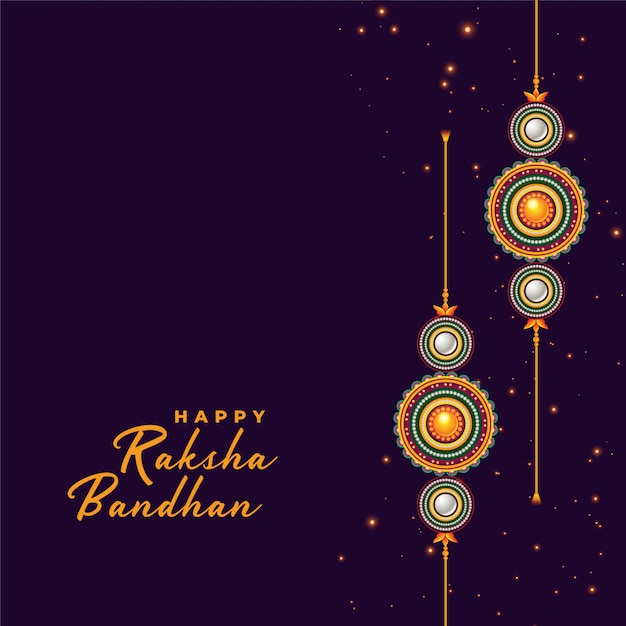 Vector gratuito fondo de rakhi para el festival de raksha bandhan
