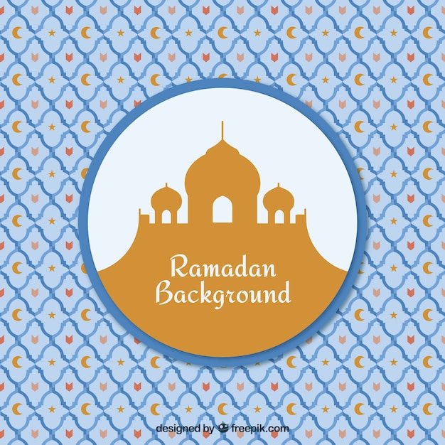 Vector gratuito fondo de ramadan decorativo