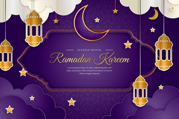 Fondo de ramadán degradado