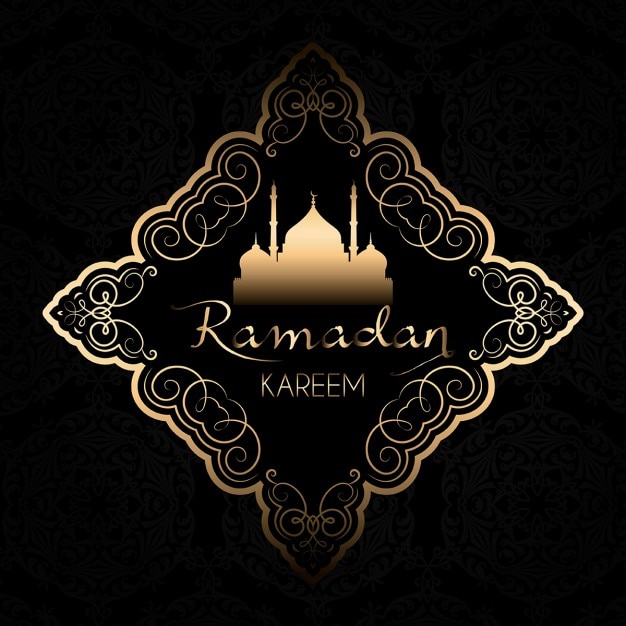 Vector gratuito fondo de ramadán dorado decorativo